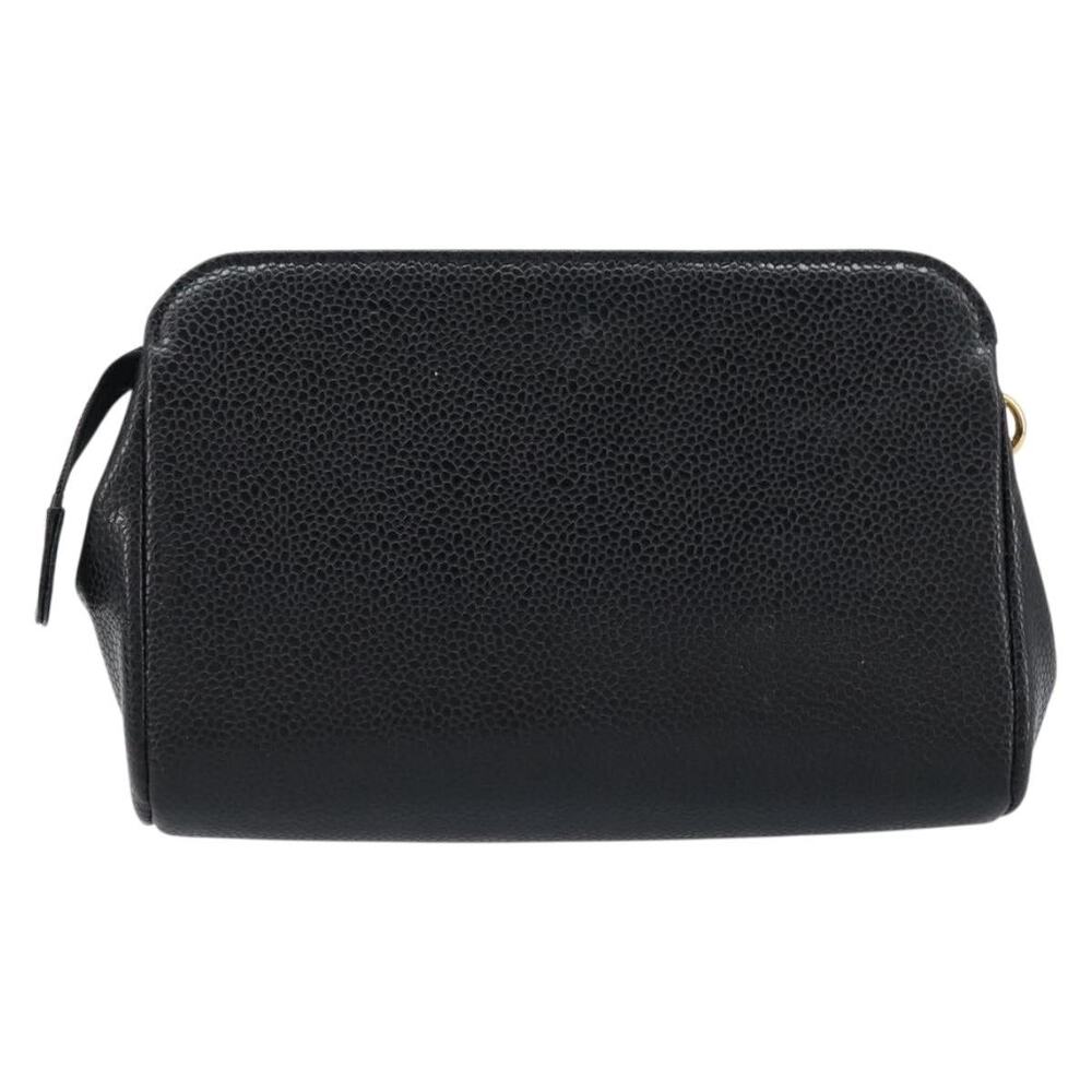 Chanel Pouch Caviar Skin Black Gold CC - Picture 2 of 6